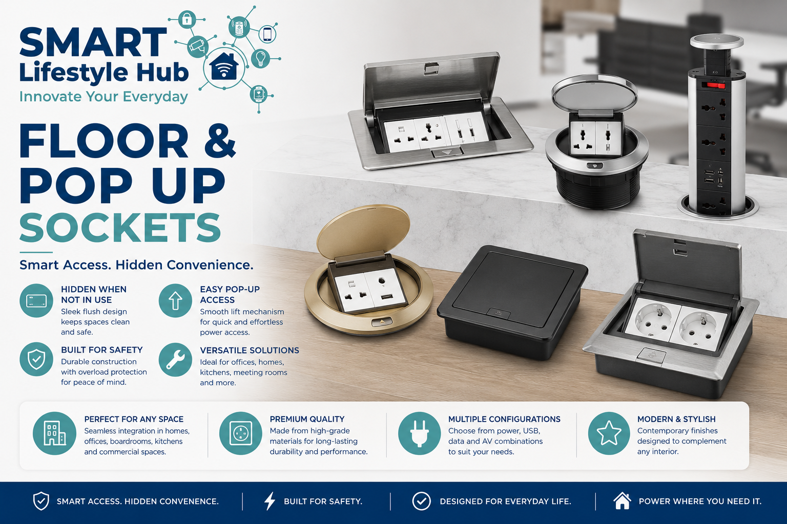 Floor & Pop-Up Sockets