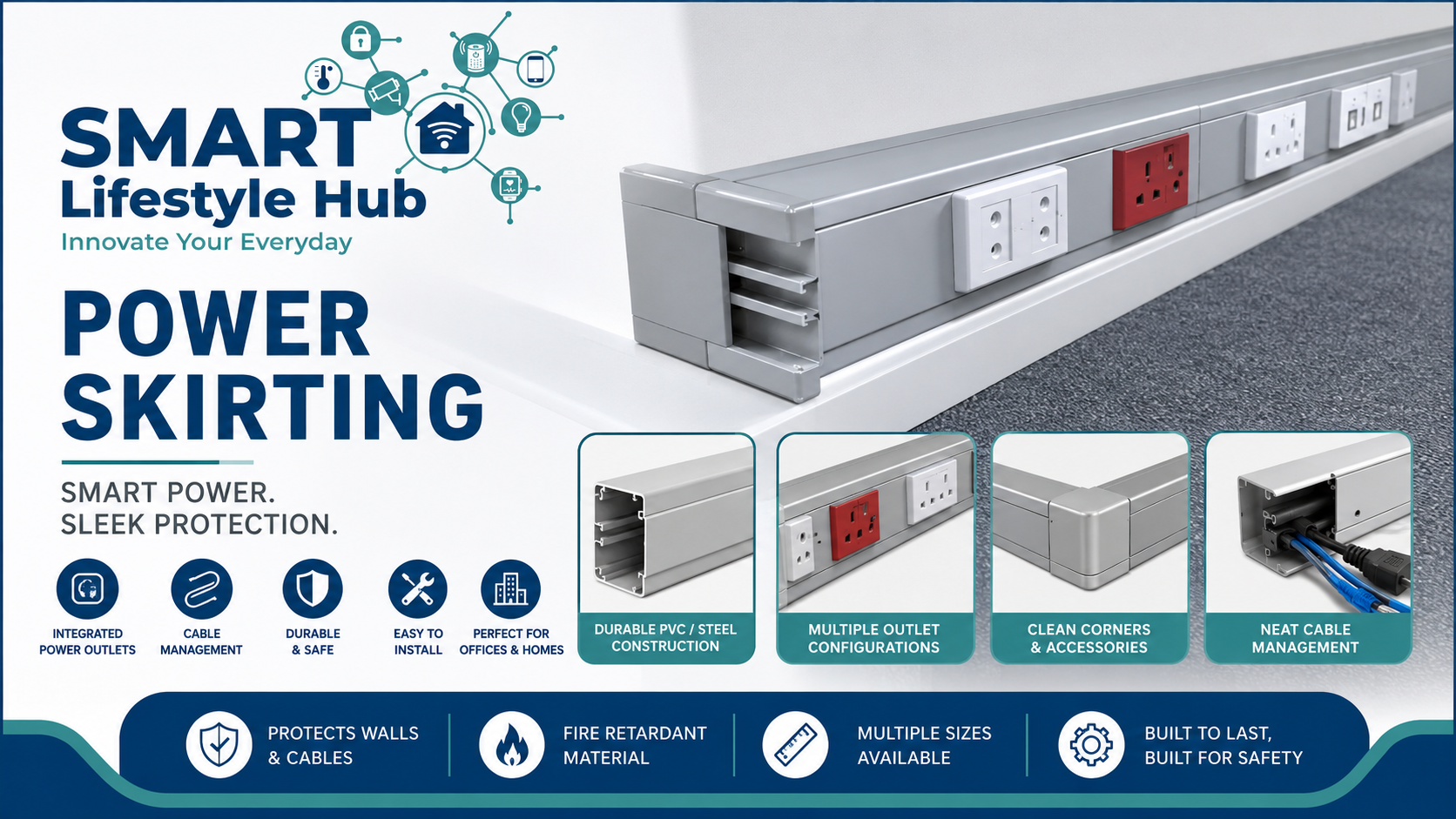 PVC & Steel Power Skirting