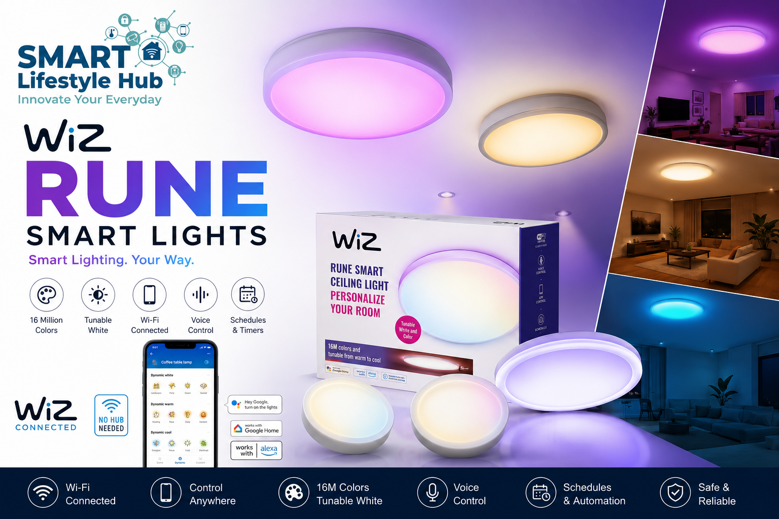 Wiz Rune Smart Lights
