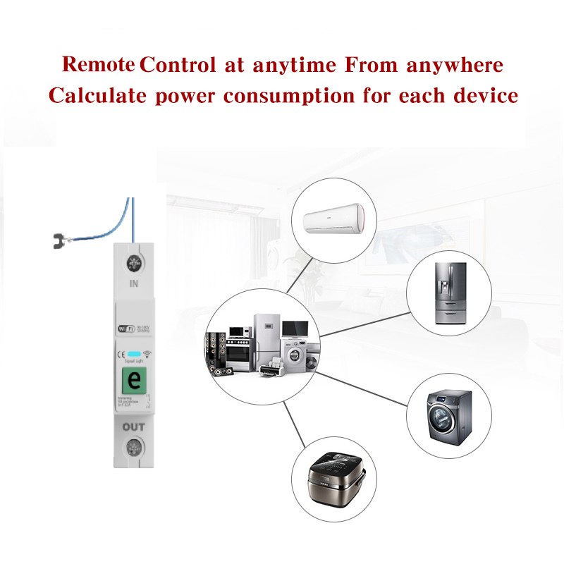 Sonoff 1P 63A Smart Geyser Timer WIFI Circuit Breaker