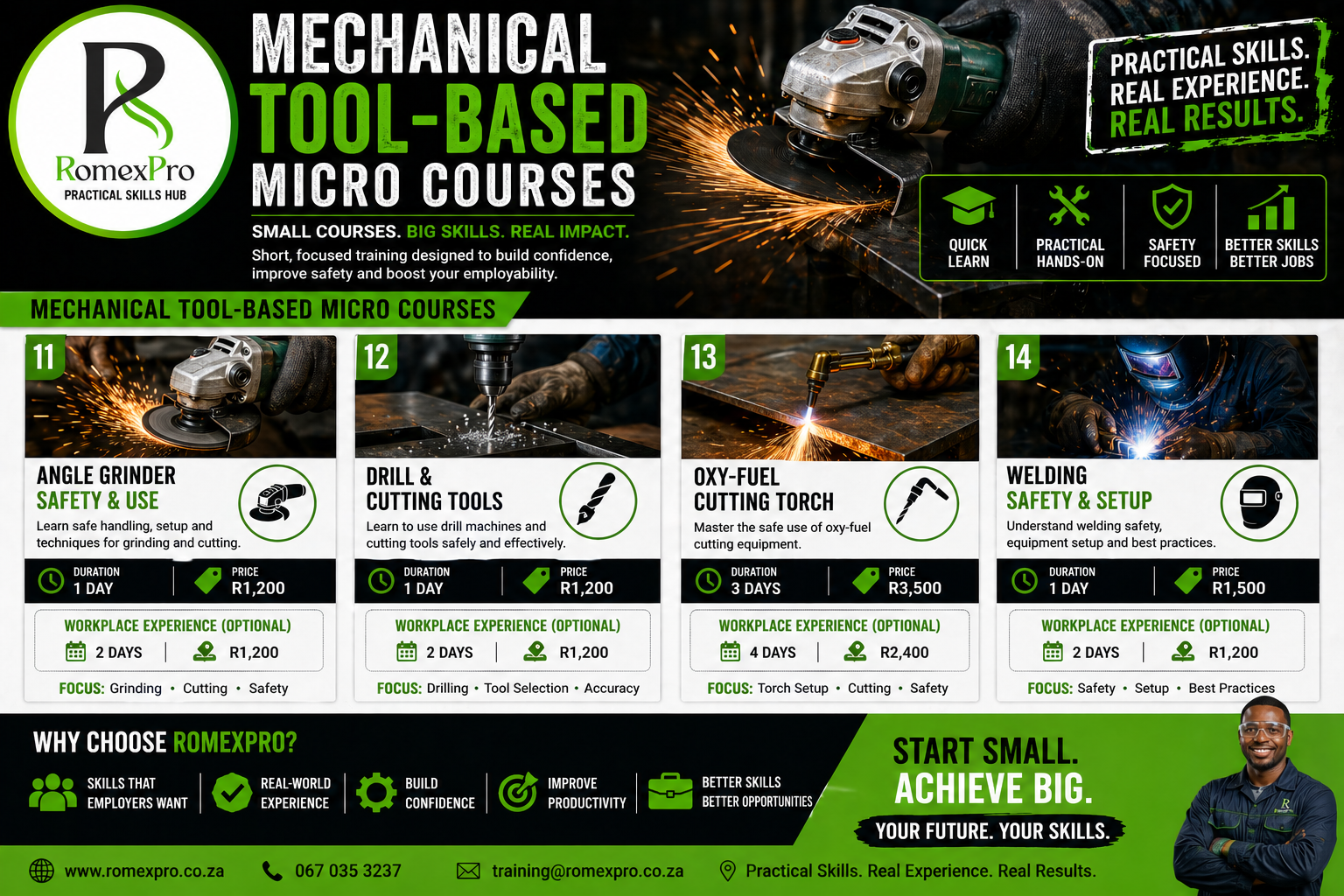 Mechanical Tool-Based Micro Courses