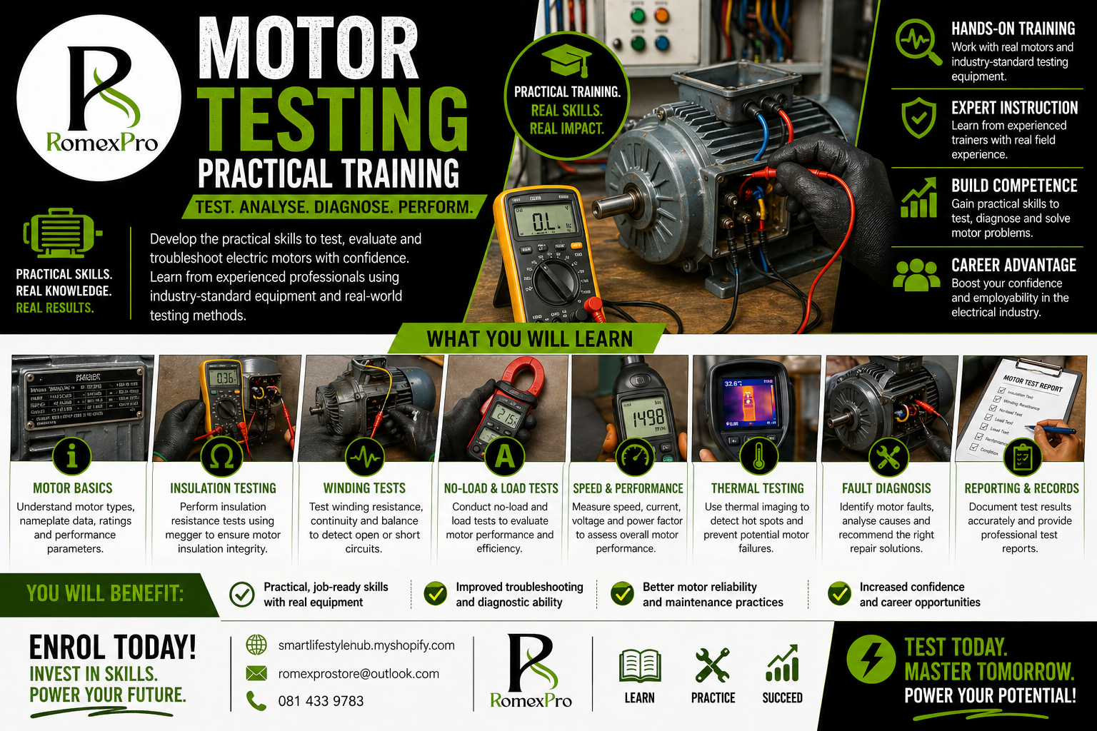 Motor Testing Practical Training
