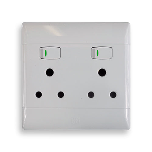 CBI PS675R-P Double Socket White