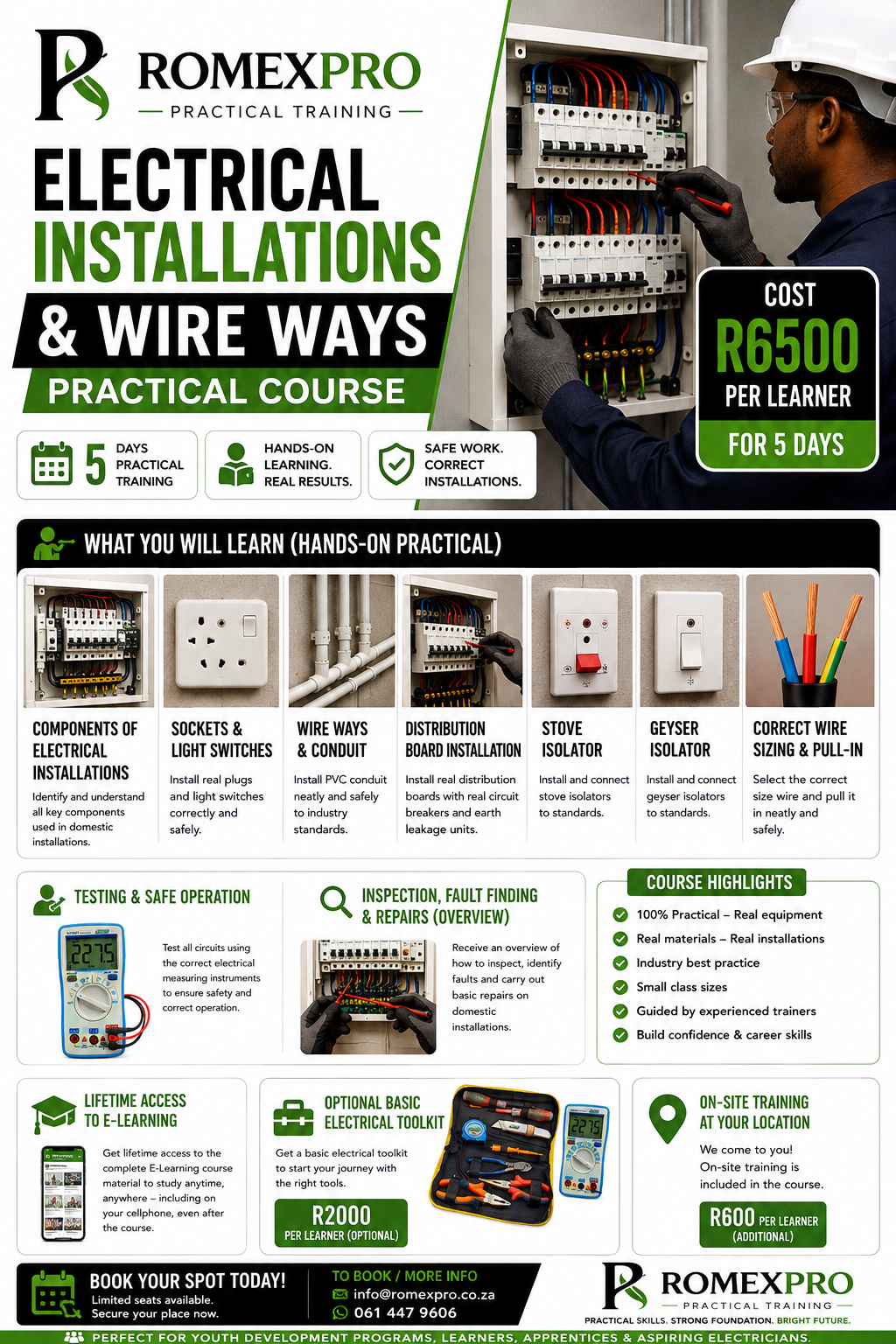 Electrical Installations & Wireways Practical