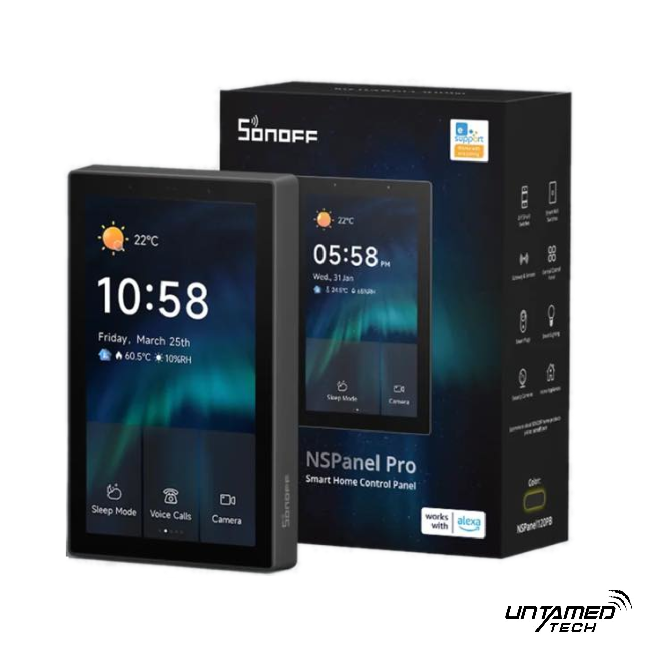 Sonoff NSPanel Pro Smart Home Control Panel 120 - Black