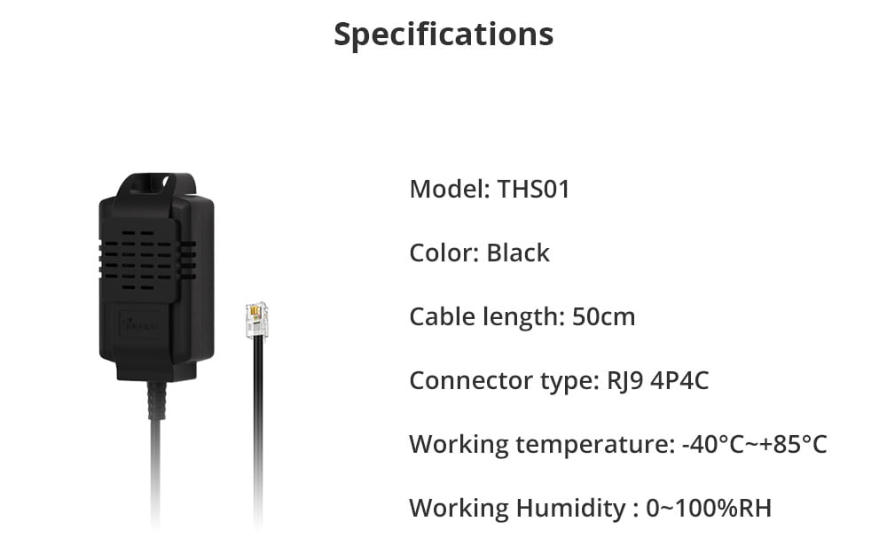 Sonoff THS01 Temperature & Humidity Sensor RJ9