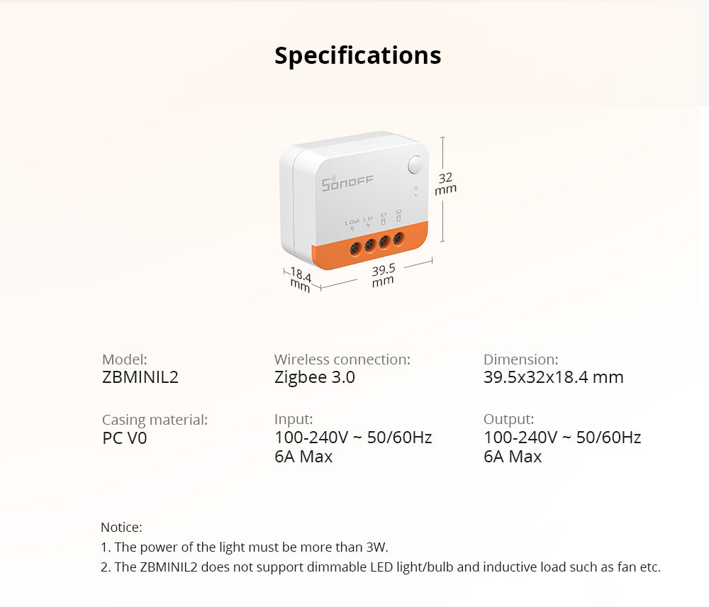 Sonoff ZBMINI L2 Extreme Zigbee Switch