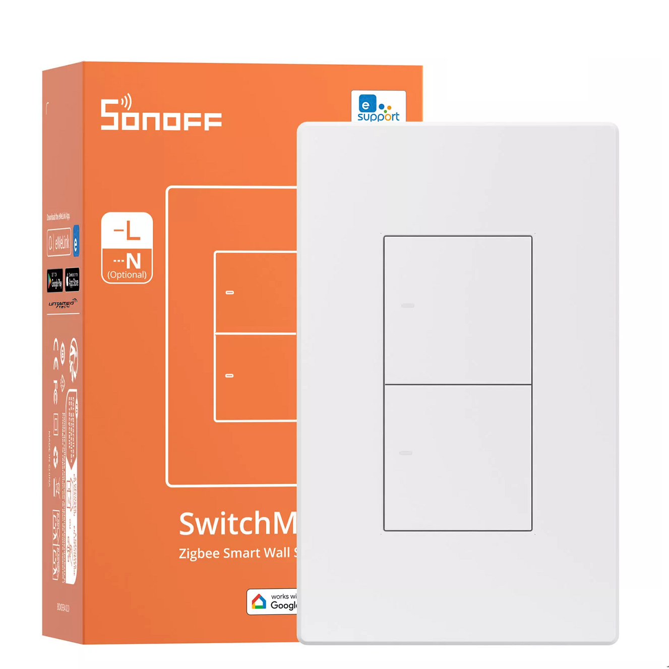 Sonoff Zigbee Smart Wall Switch ZBM5 - No Neutral 2CH