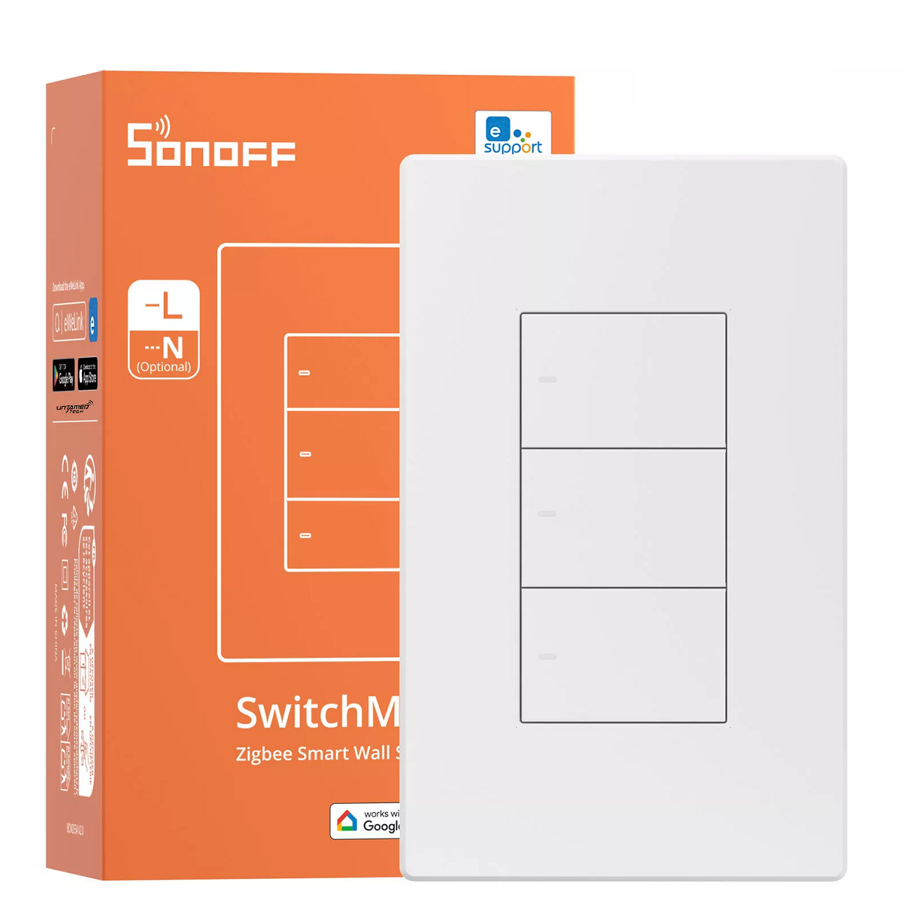 Sonoff Zigbee Smart Wall Switch ZBM5 - No Neutral 3CH