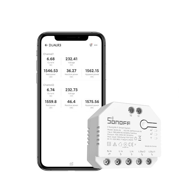 Sonoff Dual R3 2CH WiFi Smart Switch