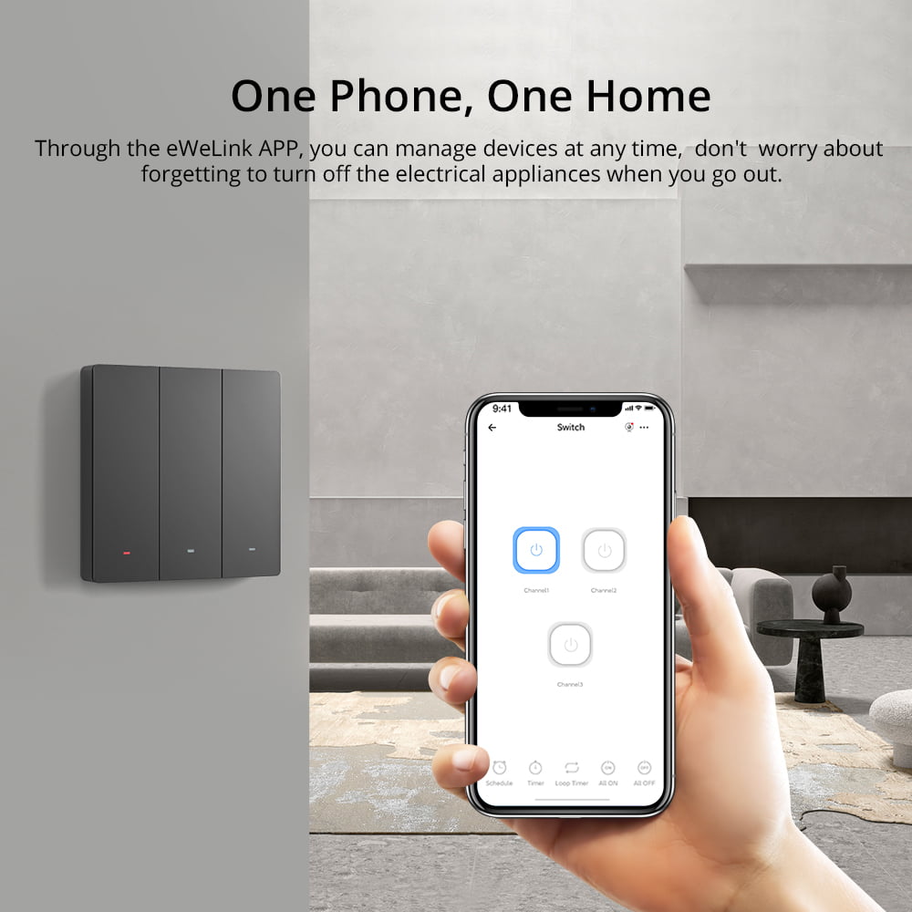Sonoff M5 Smart WiFi Light Switch 3CH
