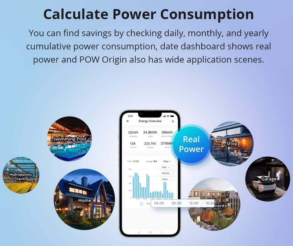 Sonoff POW Origin 16A Smart Power Meter Switch