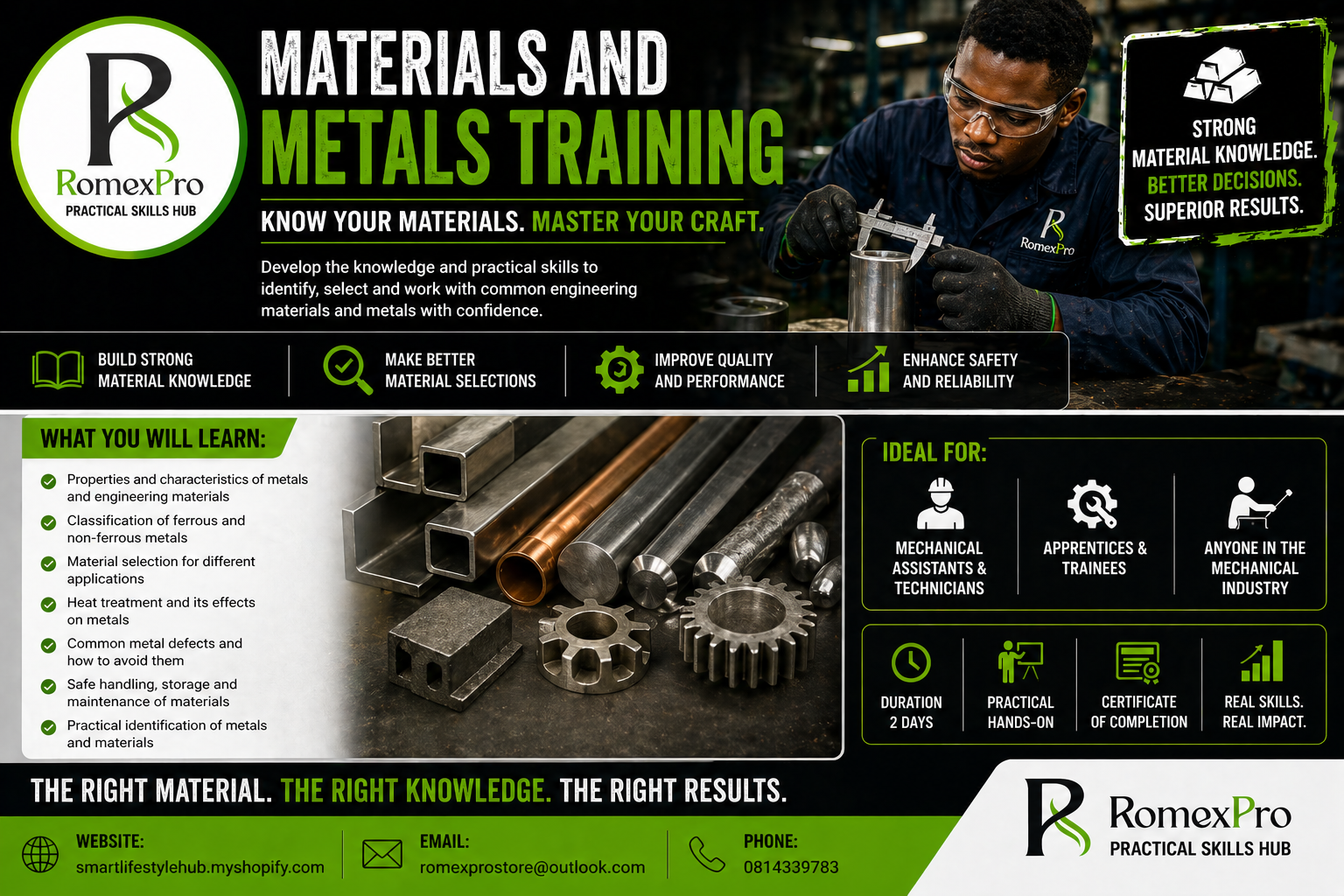 Materials and Metals Training