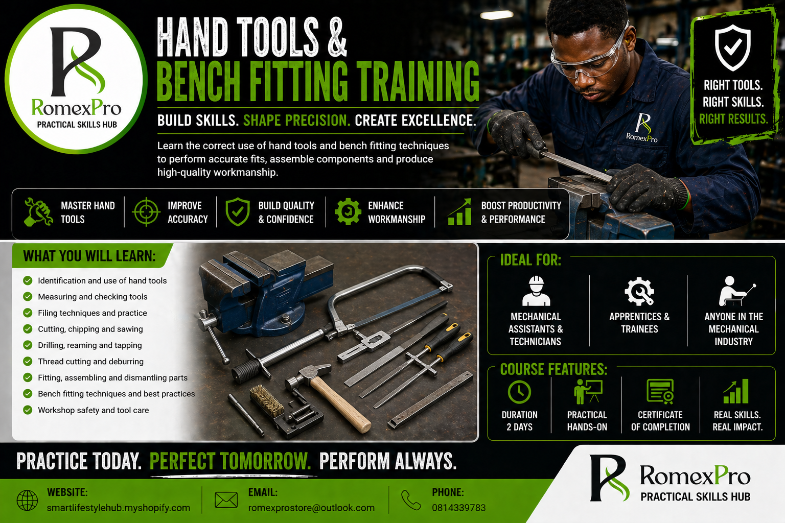 Hand Tools & Bench Fitting Training